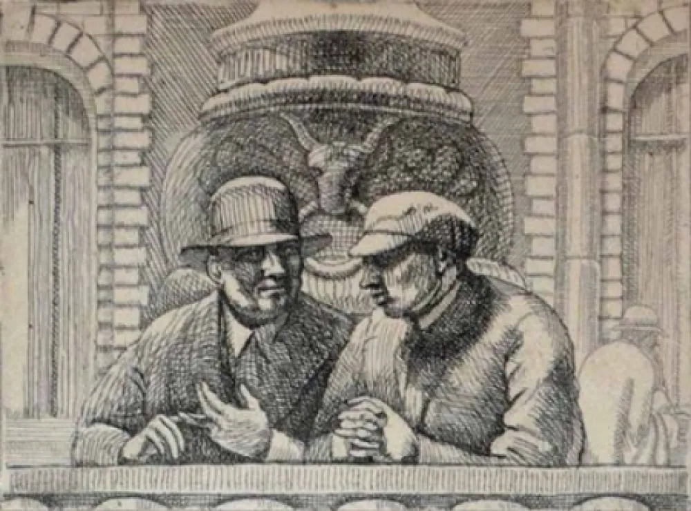 Гравюра Bishop - Isabel Bishop.  Eight Etchings, 1927-1934.