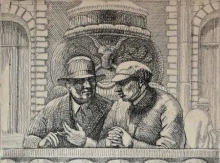 Гравюра Bishop - Isabel Bishop.  Eight Etchings, 1927-1934.