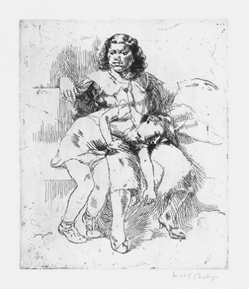 Гравюра Bishop - Isabel Bishop.  Eight Etchings, 1930-1959.