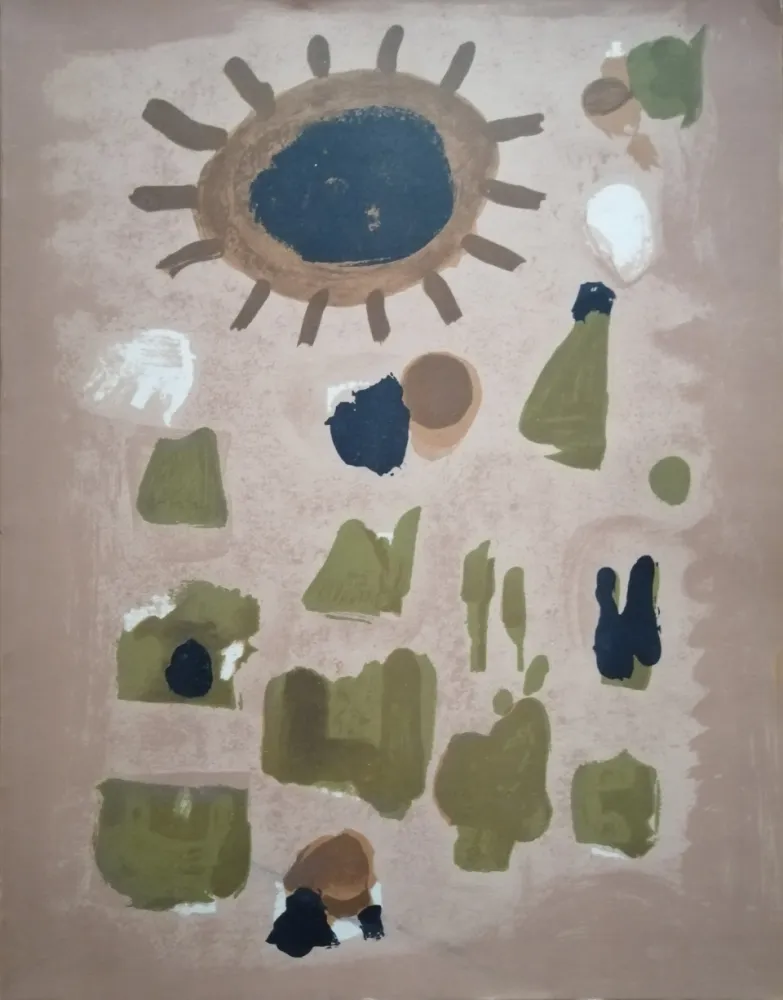 Литография Bissiere - Abstraction