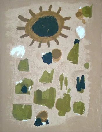 Литография Bissiere - Composition