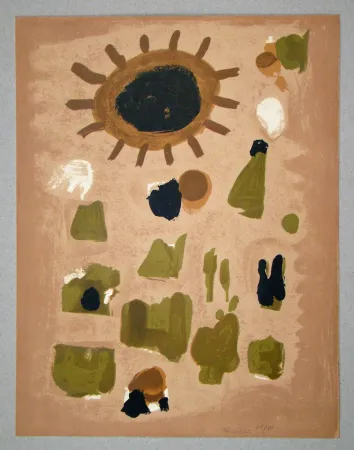 Литография Bissiere - Composition