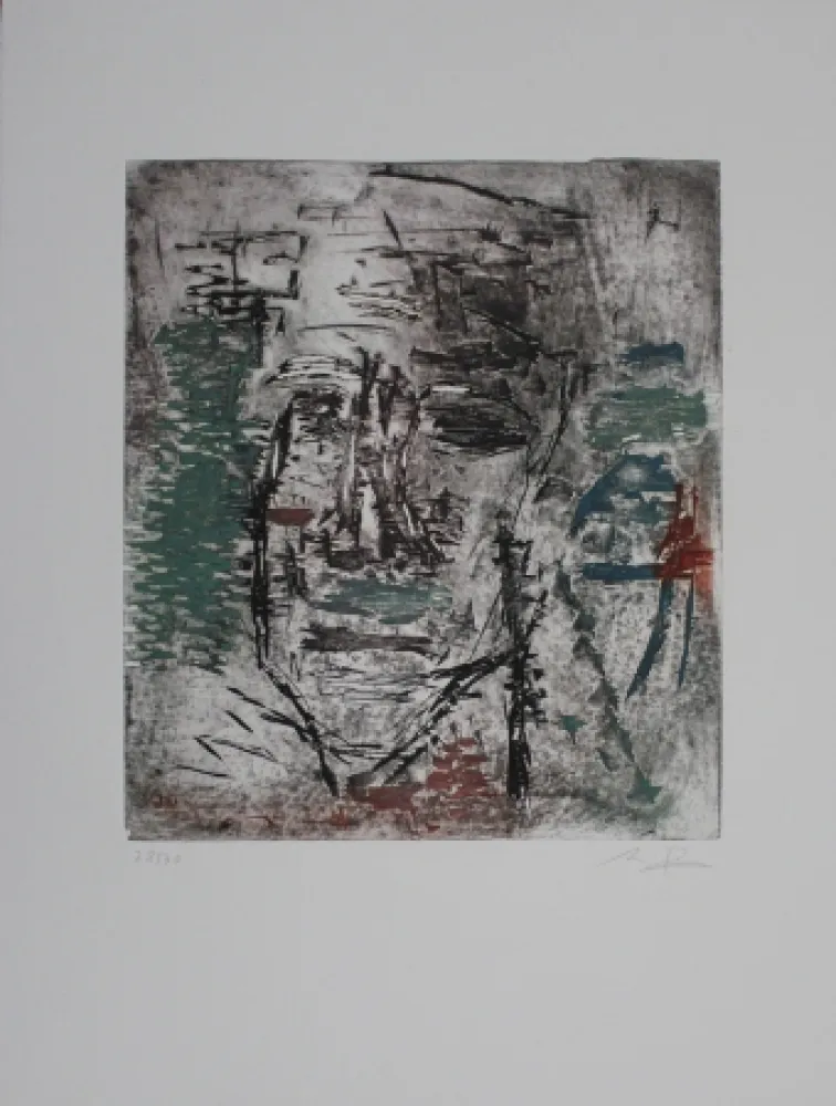 Офорт И Аквитанта Bissière - Grosse tête