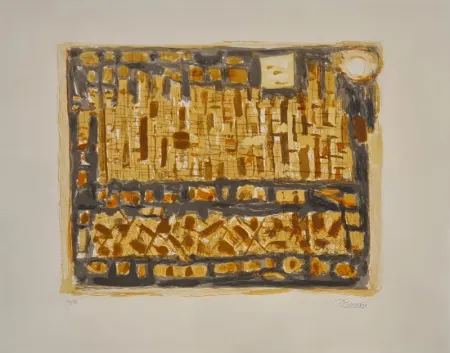 Литография Bissiere - Le château 