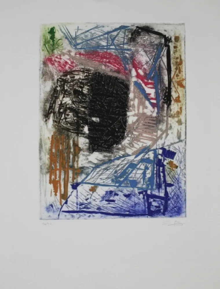 Гравюра Bissière - Le grillon / The Cricket