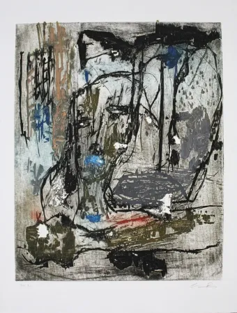 Офорт И Аквитанта Bissière - Reveil à l'aube / Dawn Awakening