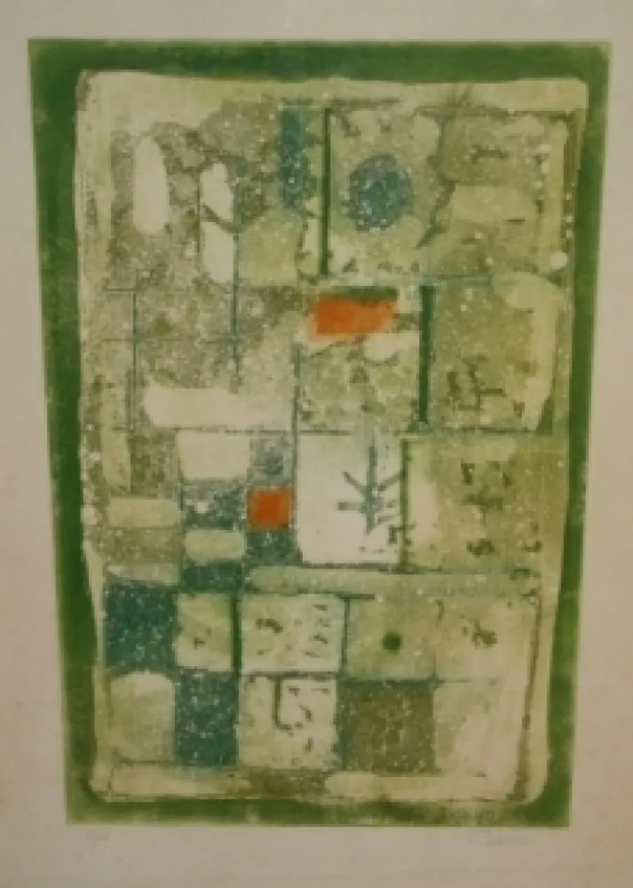 Офорт И Аквитанта Bissiere - Sans titre