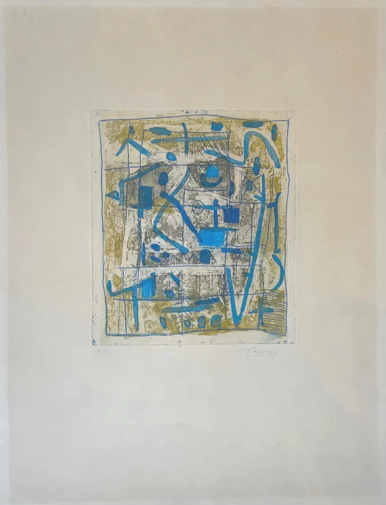 Офорт И Аквитанта Bissiere - Soleil noir 