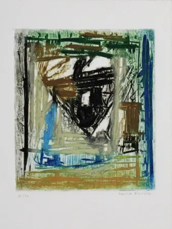 Офорт И Аквитанта Bissière - Tête noire