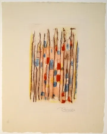 Акватинта Bissiere - Untitled