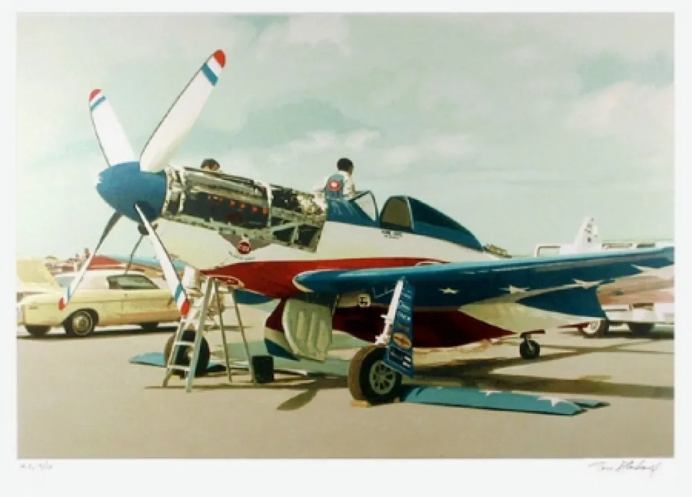 Литография Blackwell - Red, White & Blue Mustang