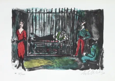 Литография Blatas - 	L'opera Des Gueux the Beggers Opera plate no. IV