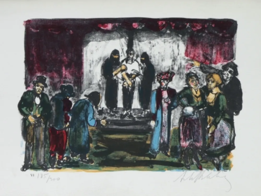 Литография Blatas - 	L'opera Des Gueux The Beggers Opera plate no. VI