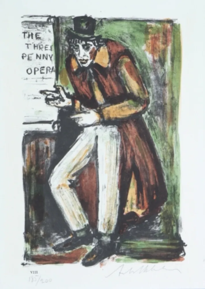 Литография Blatas - 	L'Opera Des Gueux, The Beggers Opera Plate VIII