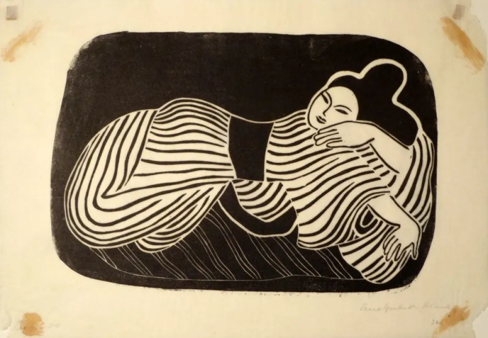 Гравюра На Дереве Blenk - Liegende