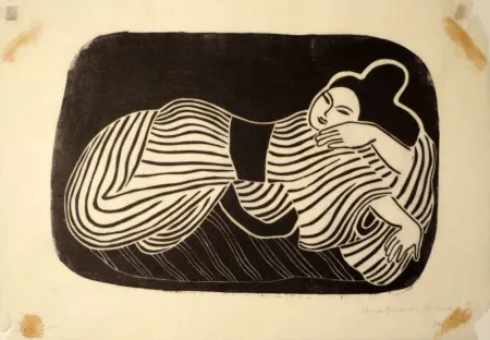 Гравюра На Дереве Blenk - Liegende