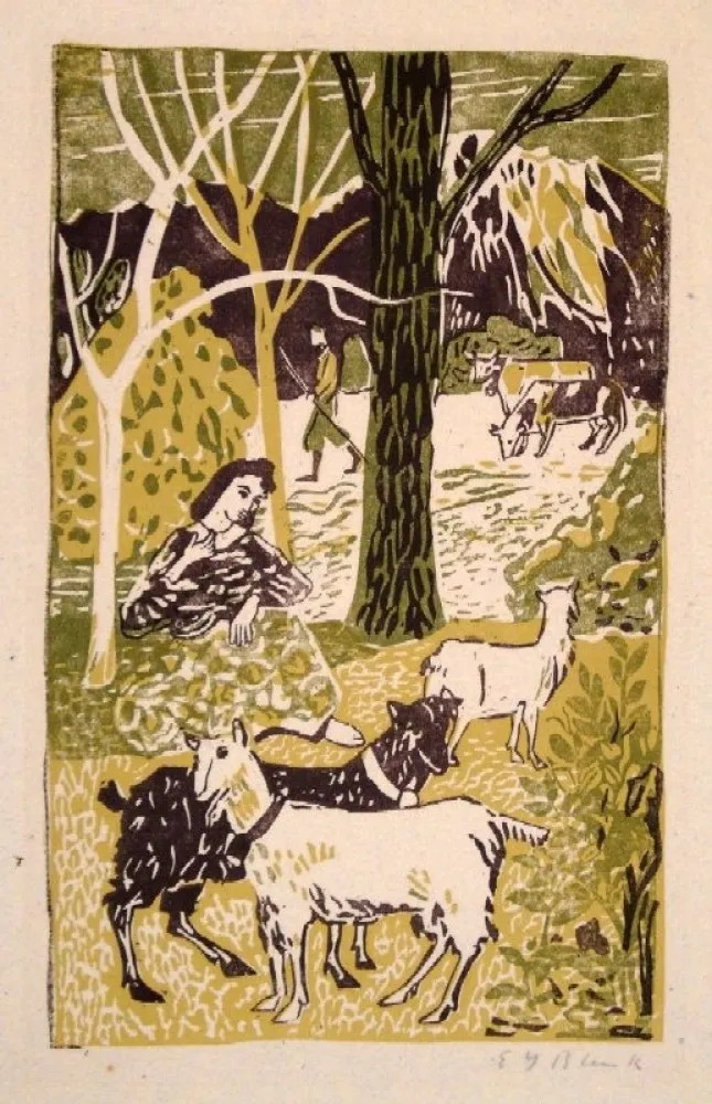 Гравюра На Дереве Blenk - Untitled