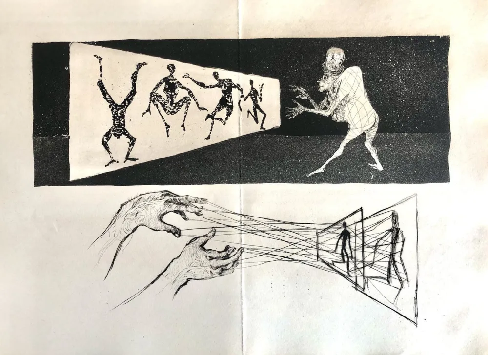 Офорт Bo - Le Meneur d'ombres