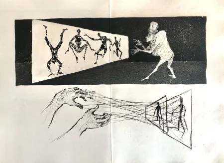 Офорт Bo - Le Meneur d'ombres