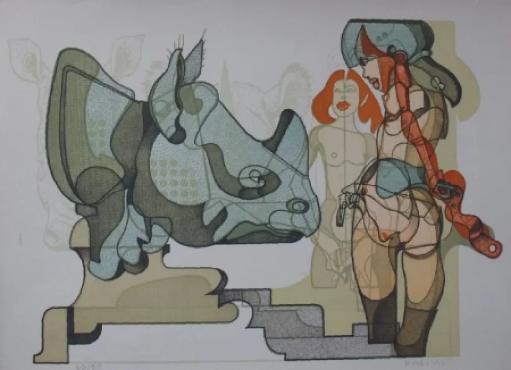 Литография Bodini - Senza titolo