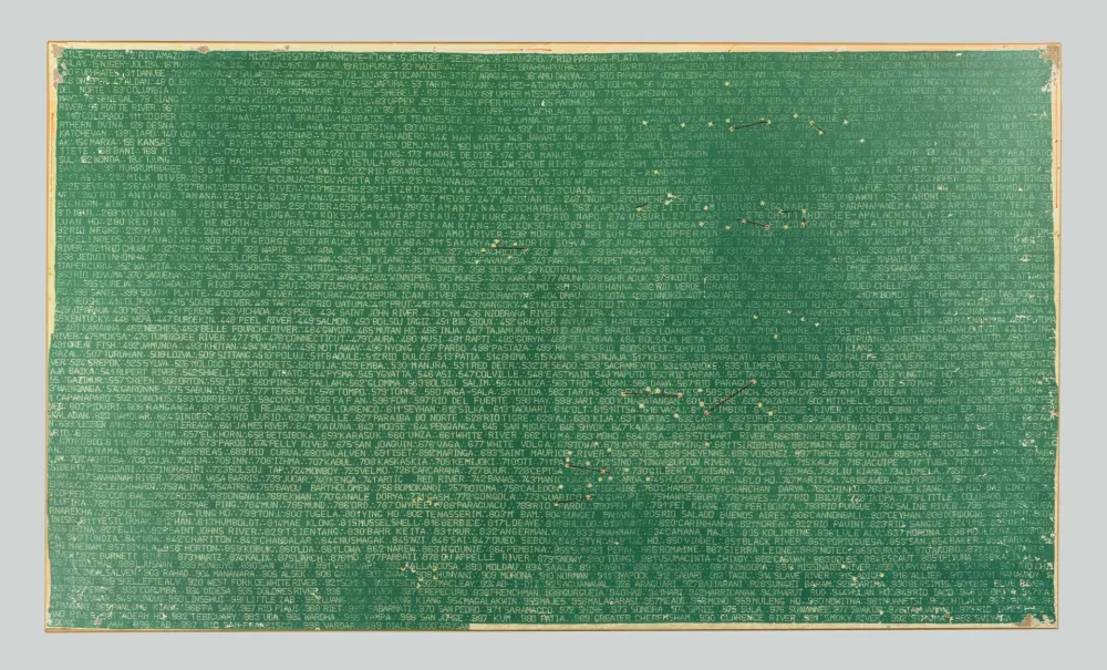 Литография Boetti - I mille fiumi più lunghi del mondo