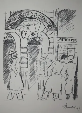 Гравюра Bonabel - Louis-Ferdinand Céline - Gravure Originale 