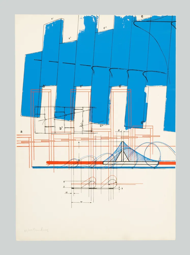 Сериграфия Bonalumi - Composizione