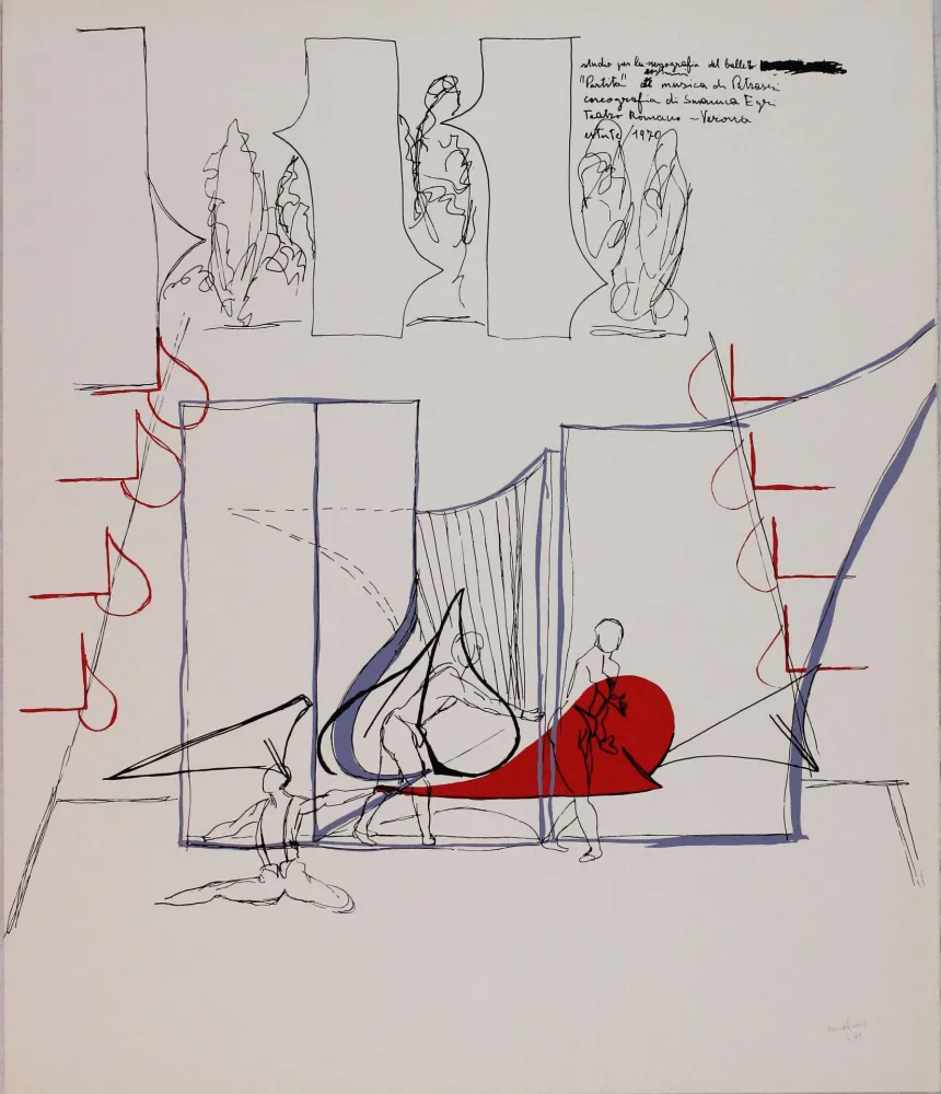 Литография Bonalumi - Composizione