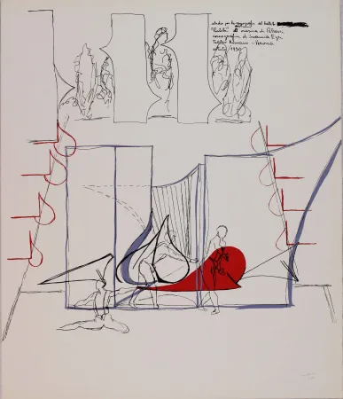 Литография Bonalumi - Composizione