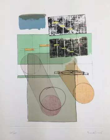 Литография Bonalumi - La casa del vento