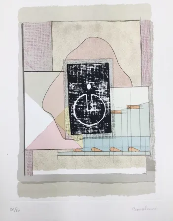 Литография Bonalumi - La casa del vento 