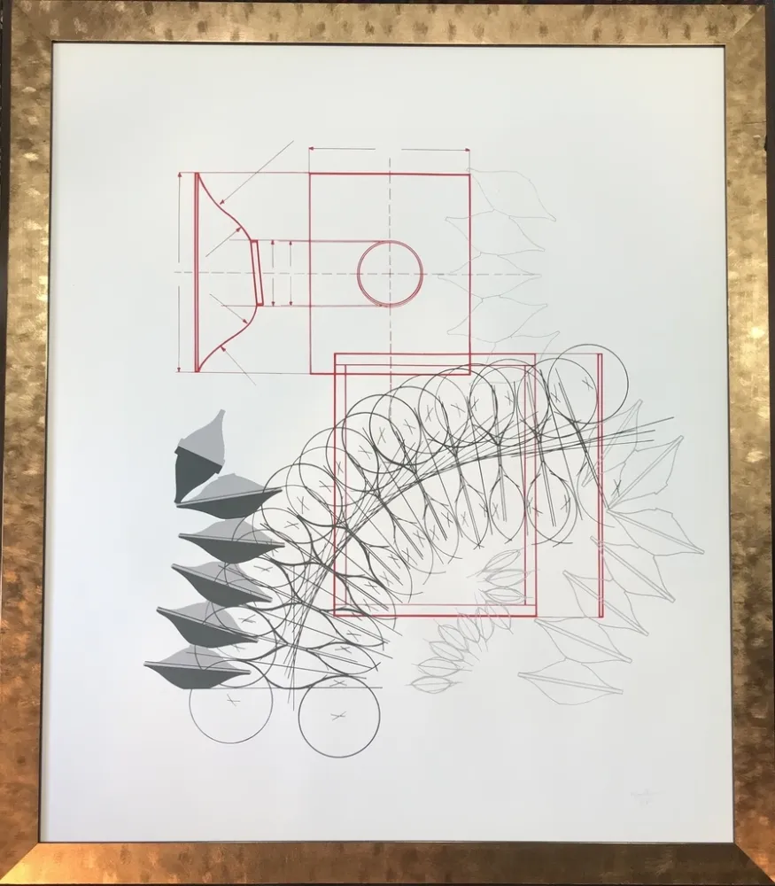 Литография Bonalumi - Senza titolo 