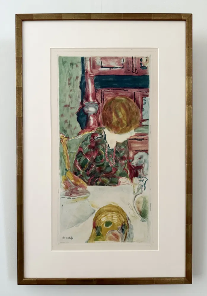 Офорт И Аквитанта Bonnard -  La Femme au chien