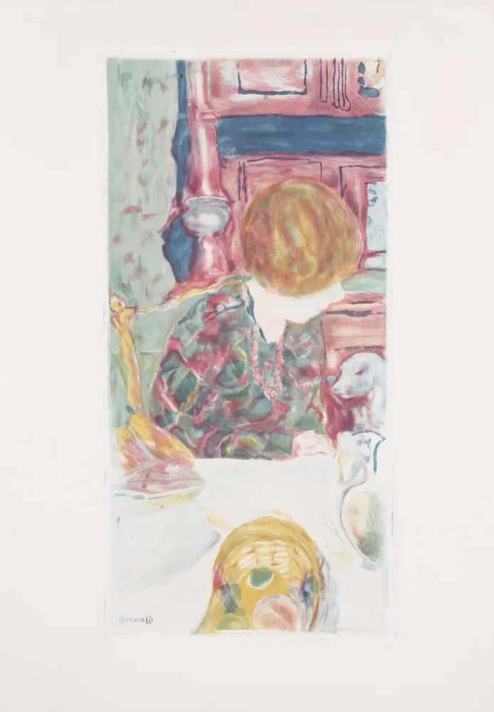 Акватинта Bonnard - La Femme au chien