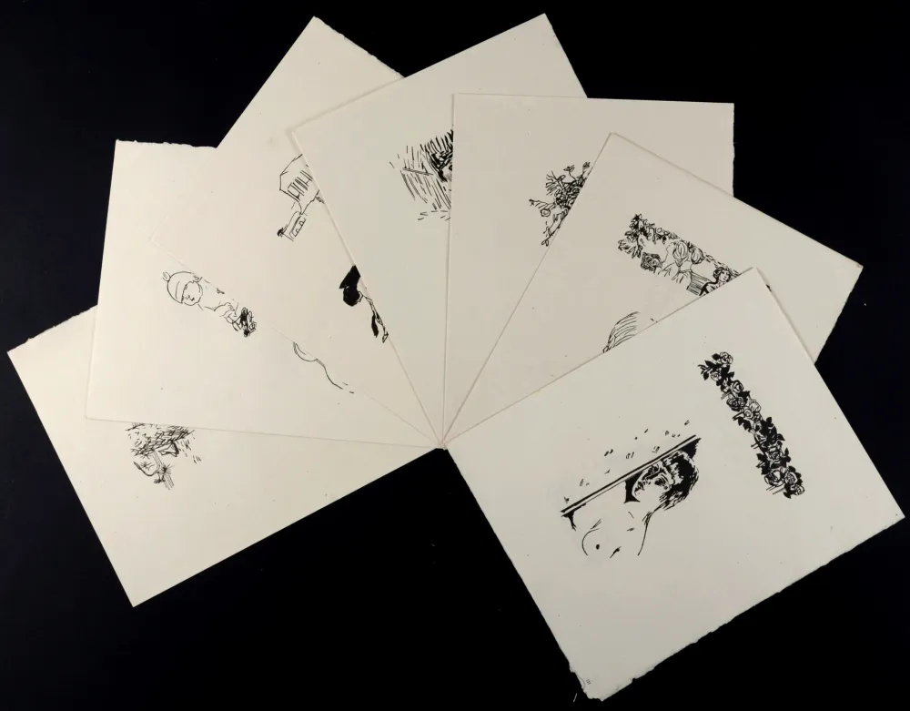 Гравюра На Дереве Bonnard - La Vie de Sainte Monique, Suite de bois non utilisés #II, 1930