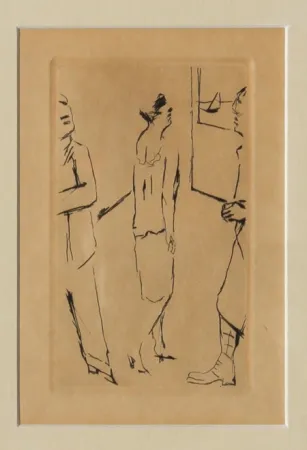 Офорт Bonnard - Lady in the Street