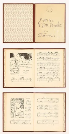 Иллюстрированная Книга Bonnard - Petites scènes familières Pour Piano. 20 lithographies originales de Pierre Bonnard (1893)
