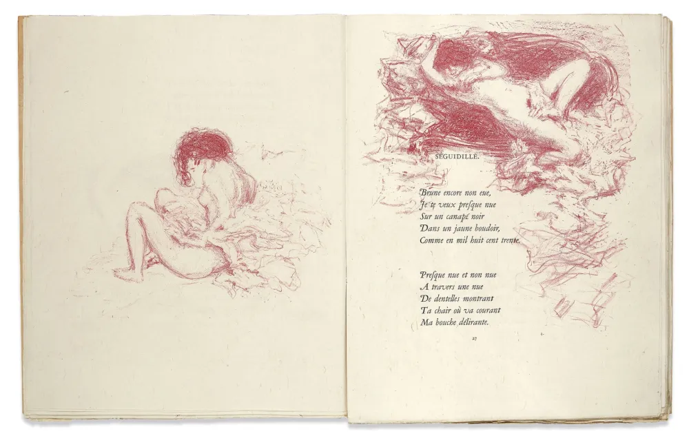 Иллюстрированная Книга Bonnard - Verlaine. PARALLÈLEMENT. 109 lithographies originales (Vollard 1900)