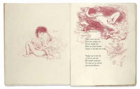 Иллюстрированная Книга Bonnard - Verlaine. PARALLÈLEMENT. 109 lithographies originales (Vollard 1900)