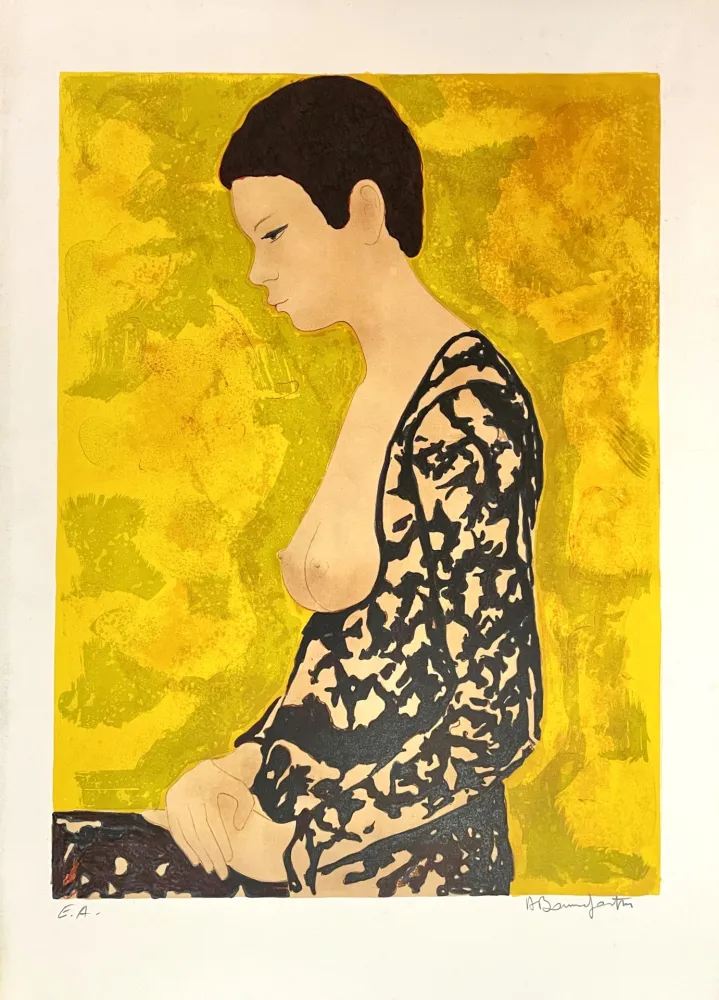 Литография Bonnefoit - Cheveux courts 