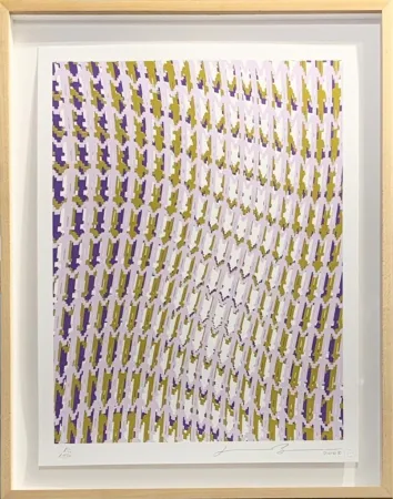 Сериграфия Borofsky - Human Structures and the Light of Consciousness for Obama from the Artists for Obama Portfolio