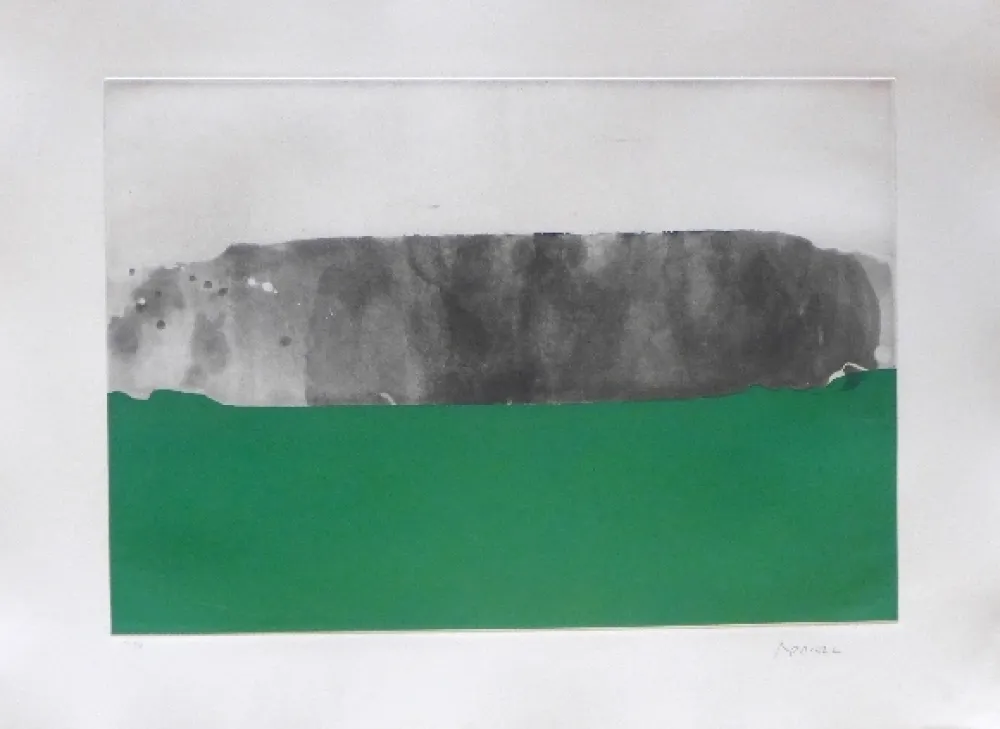 Гравюра Borrell Palazón - Paisatge 1