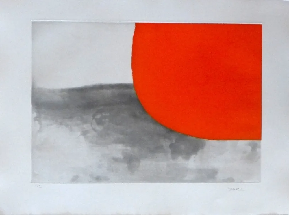 Гравюра Borrell Palazón - Paisatge 2