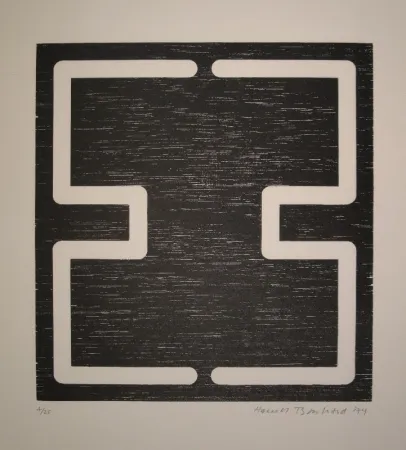 Гравюра На Дереве Bosshard - Liegendes H