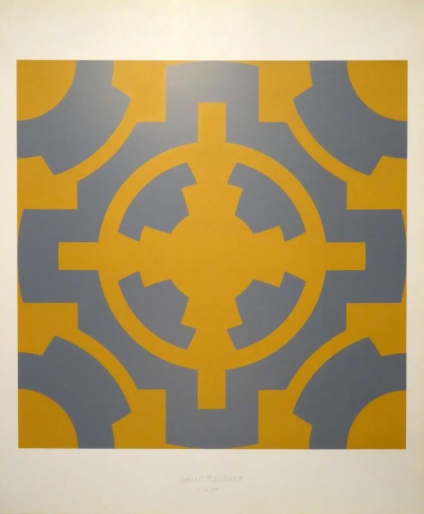 Сериграфия Bosshard - Zentralsymmetrische Architekturgrundrisse. 