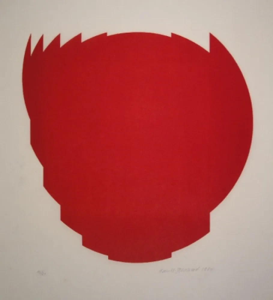 Гравюра На Дереве Bosshard - Zerlegung eines Kreises in 9 Teile