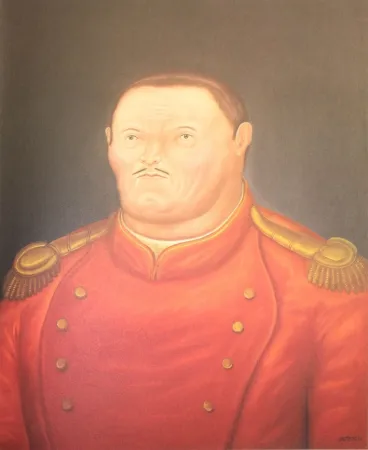 Литография Botero - Field Marshall