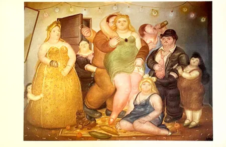 Литография Botero - Nuit