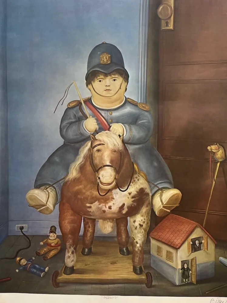 Литография Botero - Pedrito