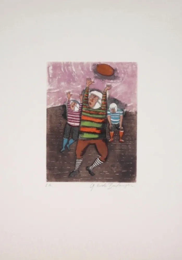 Акватинта Boulanger - Jeu de Ballon